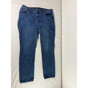 Old Navy Womens Medium Blue Regular Fit Denim Jeans Size 14 Standard Durable Cot